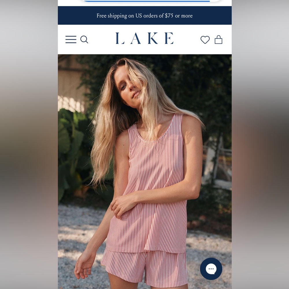 Striped Pink Sleeveless Nightdress - Women’s Sleepwear shirt